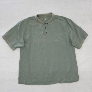 Vintage Tommy Bahama 100% Silk Polo Shirt Mens XL